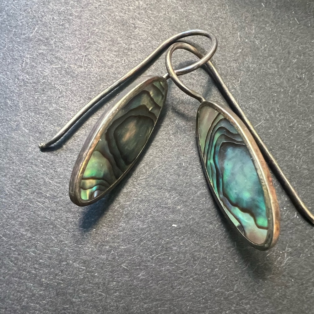 Sterling silver earrings marked SD